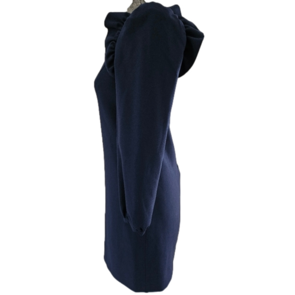 Chelsea28 Navy Ruffled Long Sleeve Mini Dress-Size 6 - Picture 8 of 8